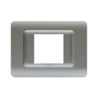 AVE - Placca tecnopolimero. S44 colore argento opaco 2 Mod. 44PY02AO