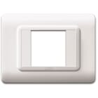 AVE - Placca tecnopolimero. S44 colore bianco  2 Mod. 44PY02B