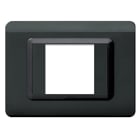 AVE - Placca tecnopolimero. S44 colore grigio scuro  2 Mod. 44PY02GSL