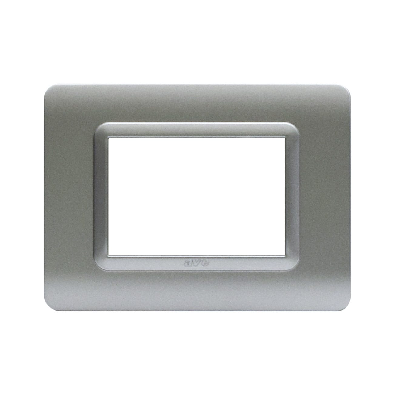 AVE - Placca tecnopolimero. S44 colore argento opaco  3 Mod. 44PY03AO