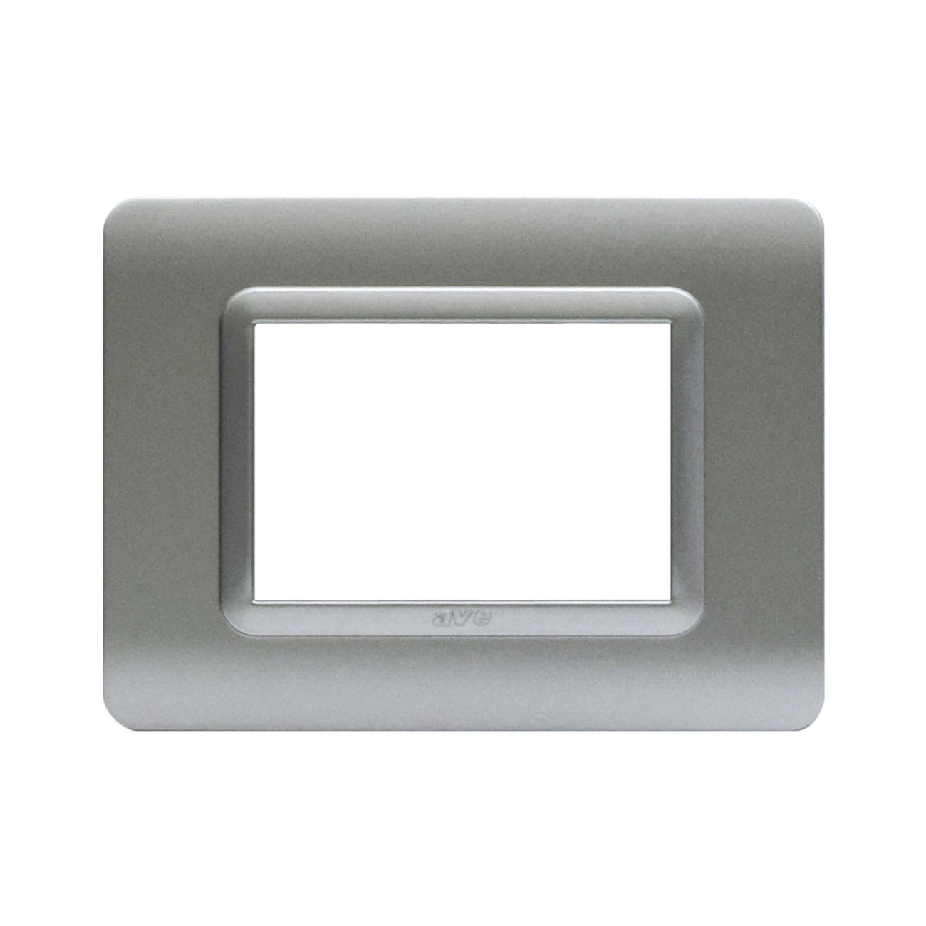 AVE - Placca tecnopolimero. S44 colore argento opaco 3 Mod. 44PY03AO