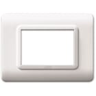 AVE - Placca tecnopolimero. S44 colore bianco 3 Mod. 44PY03B