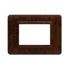 AVE - Placca tecnopolimero. S44 colore radica opaca  3 Mod. 44PY03RD