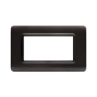 AVE - Placca tecnopolimero. S44 colore grigio scuro  4 Mod. 44PY04GSM