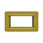 AVE - Placca tecnopolimero. S44 colore ottone lucido 4 Mod. 44PY04OT