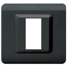 AVE - Placca tecnopolimero. S44 colore grigio scuro matallizato  1 Mod. 44PY31GSM