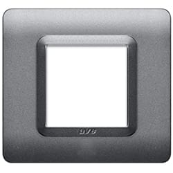 AVE - Placca tecnopolimero. S44 colore argento opaco 2 Mod. 44PY32AO