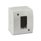 AVE - Contenitore autoportante IP40. S44 colore RAL 7035 per minicanali  1 Mod. 44Q01