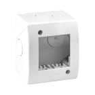 AVE - Contenitore autoportante IP40. S44 colore RAL 9010 per minicanali 2 Mod. 44Q02B