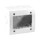 AVE - Contenitore autoportante IP40. S44 colore RAL 9010 per minicanali  3 Mod. 44Q03B