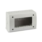AVE - Contenitore autoportante IP40. S44 colore RAL 7035 per minicanali  4 Mod. 44Q04