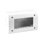 AVE - Contenitore autoportante IP40. S44 colore RAL 9010 per minicanali  4 Mod. 44Q04B