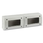 AVE - Contenitore autoportante IP40. S44 colore RAL 7035 per minicanali 8(4+4) Mod. 44Q08