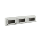 AVE - Contenitore autoportante IP40. S44 colore RAL 7035 per minicanali  12(4+4+4) Mod. 44Q12