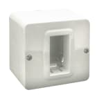 AVE - CONTENITORE AUTOPORTANTE MINICANALI IP40. S44 COLORE RAL 9010 PER MINICANALI  1 MOD. 44QC01