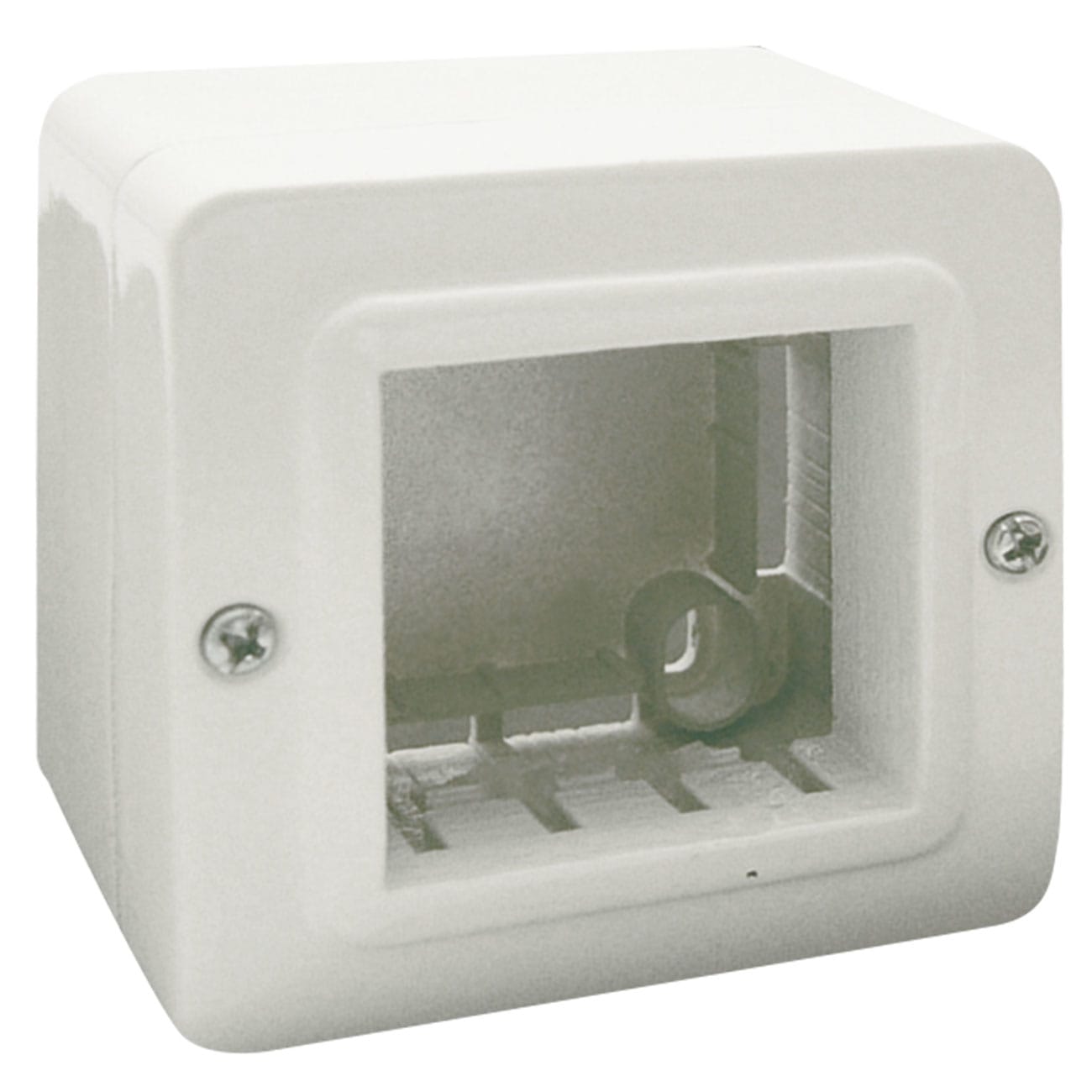 AVE - CONTENITORE AUTOPORTANTE MINICANALI IP40. S44 COLORE RAL 9010 PER MINICANALI  2 MOD. 44QC02