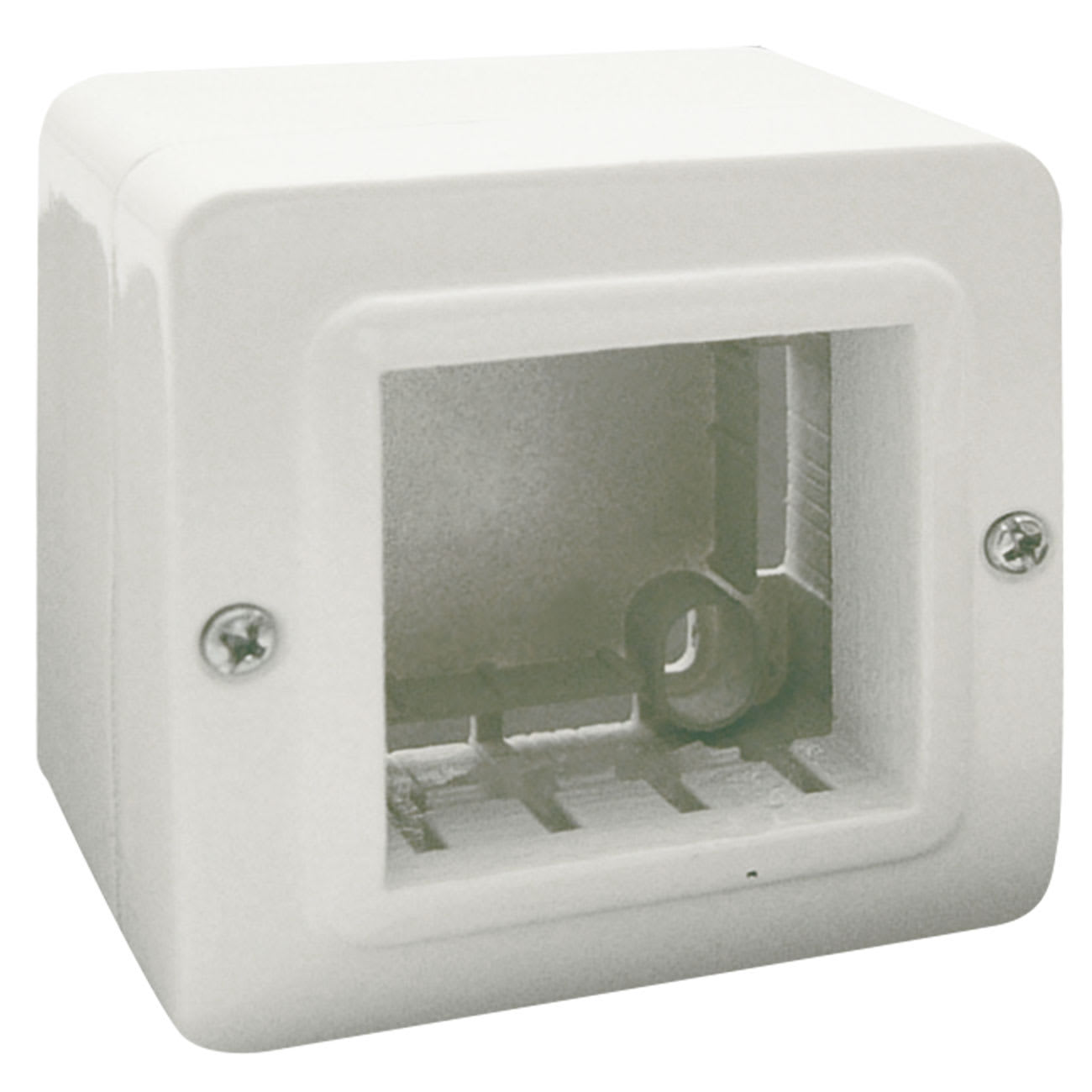AVE - CONTENITORE AUTOPORTANTE MINICANALI IP40. S44 COLORE RAL 9010 PER MINICANALI 2 MOD. 44QC02