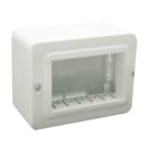 AVE - CONTENITORE AUTOPORTANTE MINICANALI IP40. S44 COLORE RAL 9010 PER MINICANALI  3 MOD. 44QC03