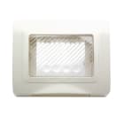 AVE - Placca autoportante stagna IP55 colore bianco RAL 9010  3 Mod. 44SP03B