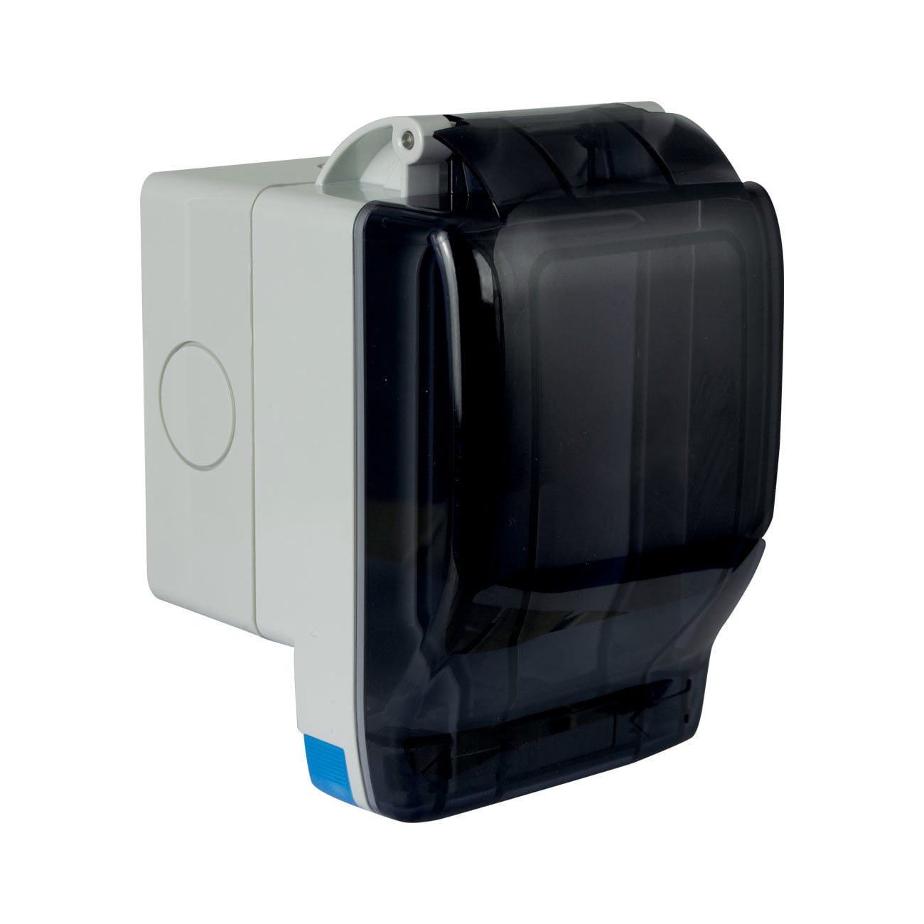 AVE - CONTENITORE AVE SEAL IP66 S44 CON PRESA SCHUKO UNIVERSALE 10/16A SPORTELLO APRIBILE