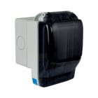 AVE - CONTENITORE AVE SEAL IP66 S44 CON PRESA SCHUKO UNIVERSALE 10/16A SPORTELLO APRIBILE