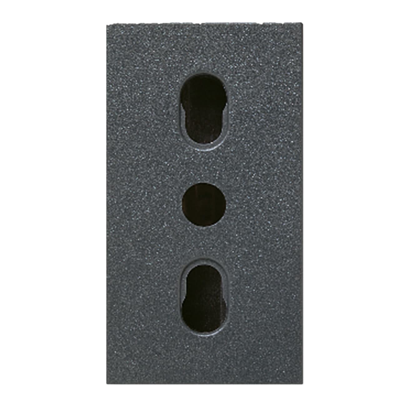AVE - Presa bipasso Noir S45. colore nero. 2P+T 10/16A 250V  finitura opaca  1 Mod. 45306/15TS
