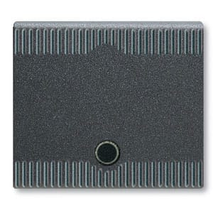 AVE - Tasto intercambiabile noir s45 2 moduli int. silenzioso noir gemma illuminato 453TG/2