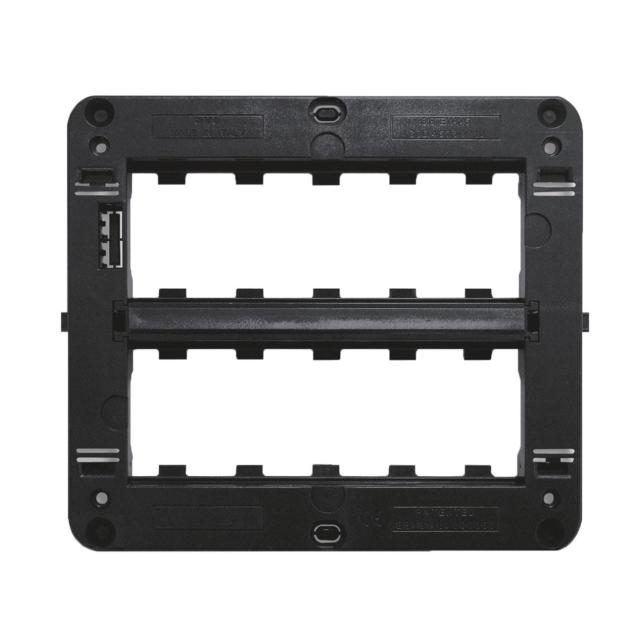 AVE - armatura s45 per 10 moduli 5+5 maximodulo armatura 10 moduli s45 5+5 setto intercambiabile 45760/10