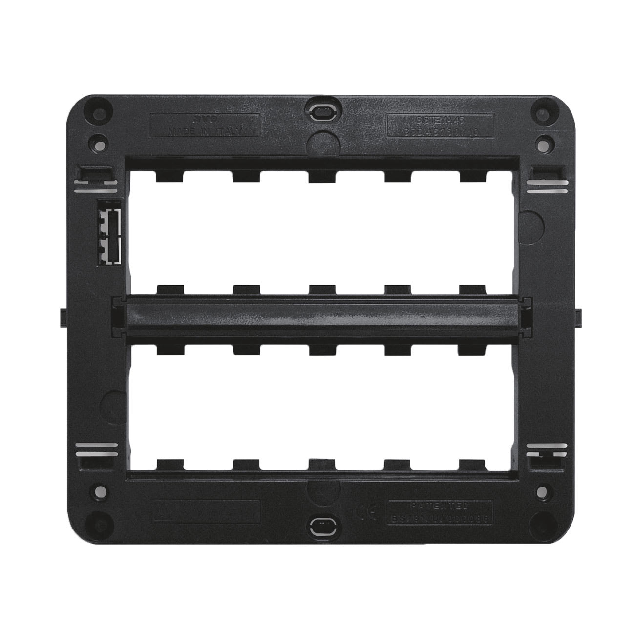 AVE - armatura s45 per 10 moduli 5+5 maximodulo armatura 10 moduli s45 5+5 setto intercambiabile 45760/10