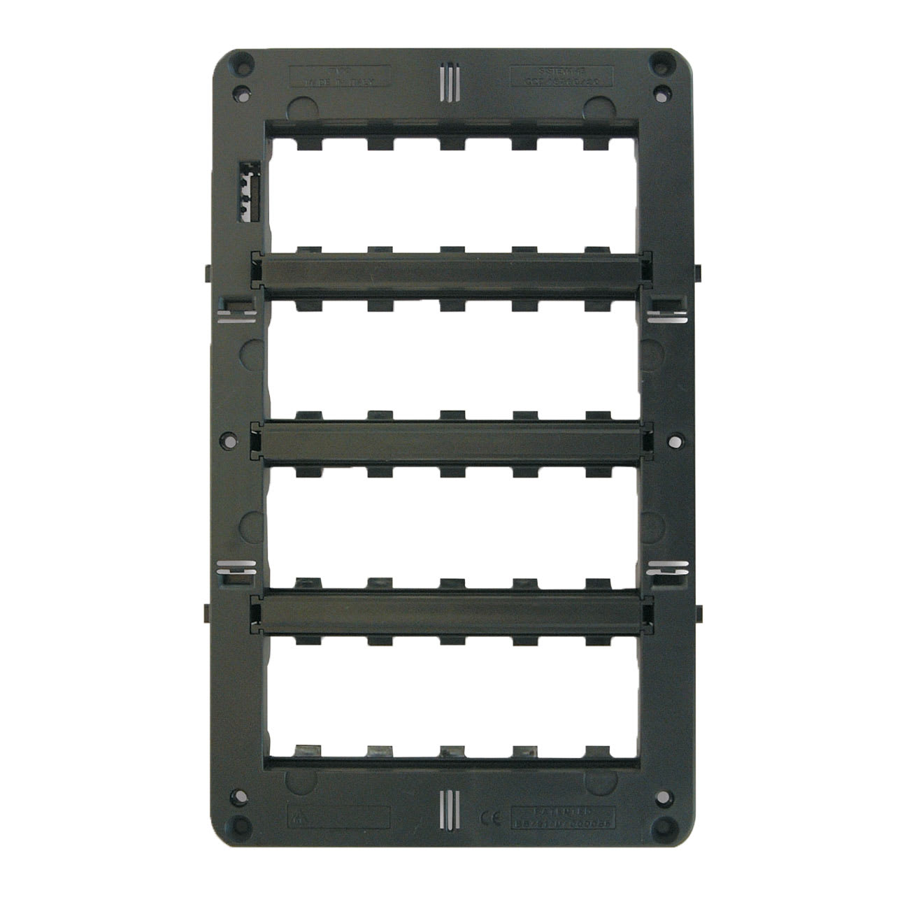 AVE - Armatura S45 per 20 moduli con setto, armatura 20 moduli con setto 5+5+5+5. 45760/20