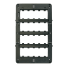 AVE - Armatura S45 per 20 moduli con setto, armatura 20 moduli con setto 5+5+5+5. 45760/20