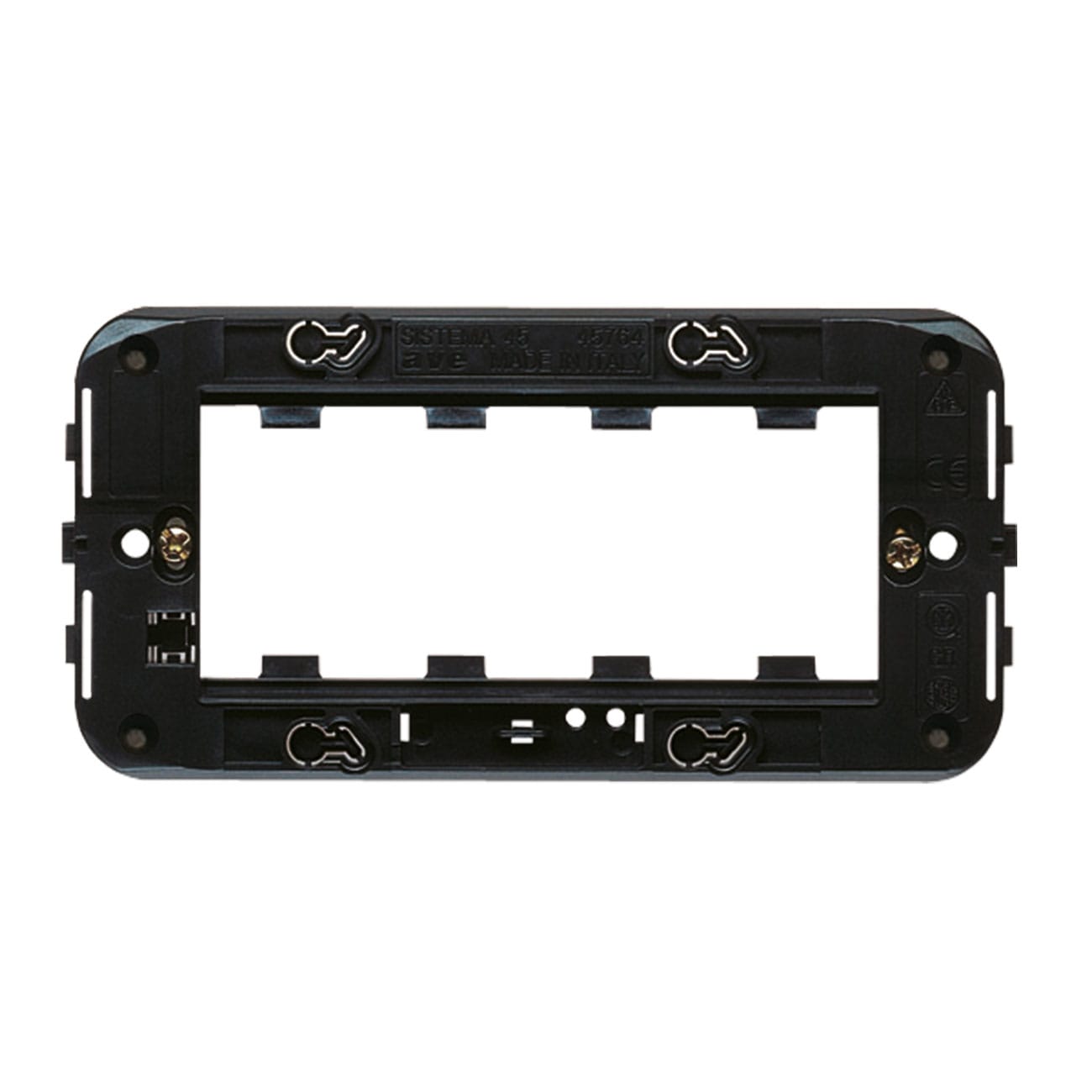 AVE - armatura s45 4 moduli per scatola rettangolare armatura 4 moduli 45764