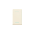 AVE - Interruttore con gemma. Blanc S45. colore RAL 1013. 1P 16AX illuminabile  finitura lucida  1 Mod. 45901G