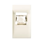 AVE - Presa Blanc S45 colore RAL 1013. RJ45 CAT5  non schermata  1 Mod. 45929C5E