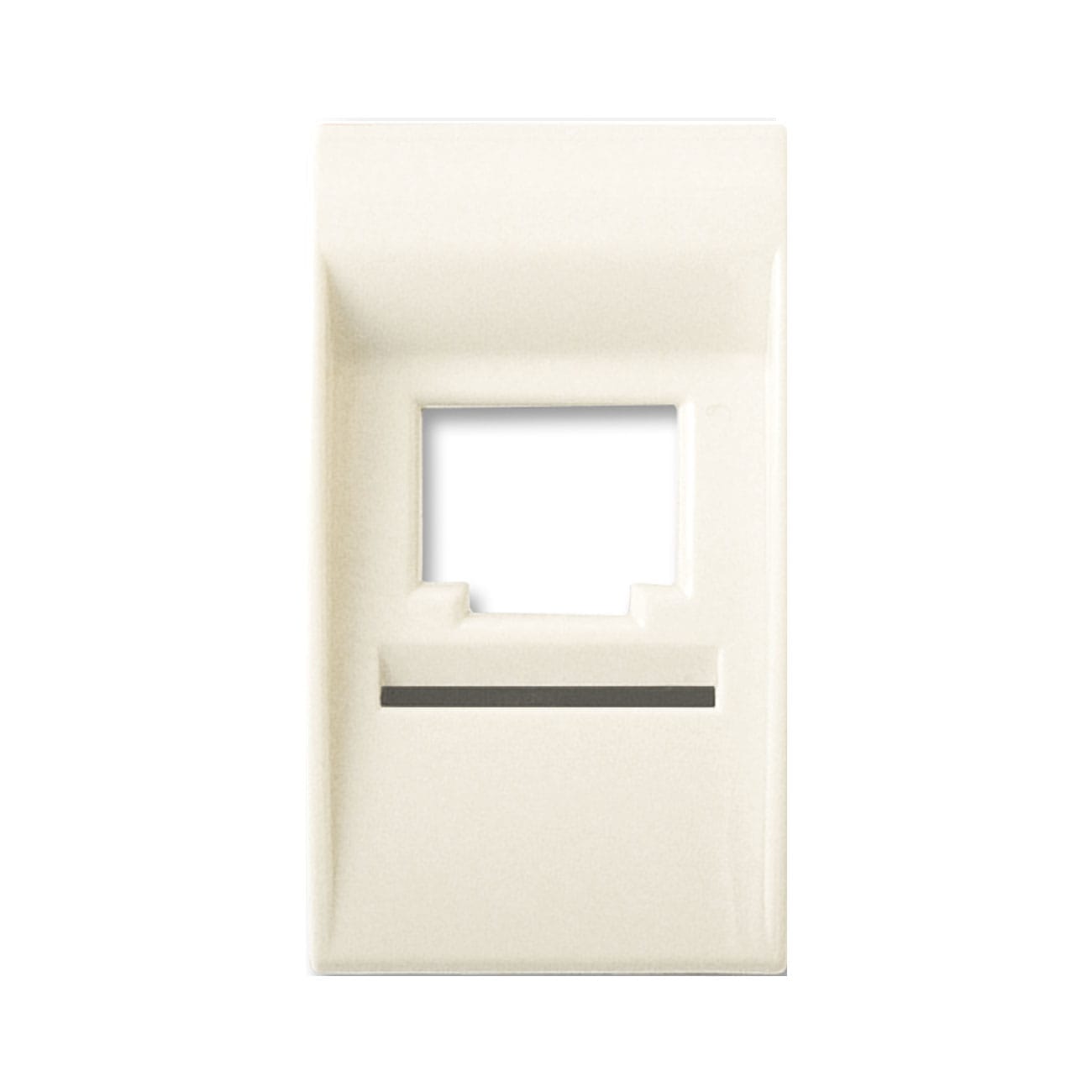 AVE - Adattatore Blanc S45 colore RAL 1013. per connettore RJ45 qubix. clipsal. at&t  1 Mod. 45930SC