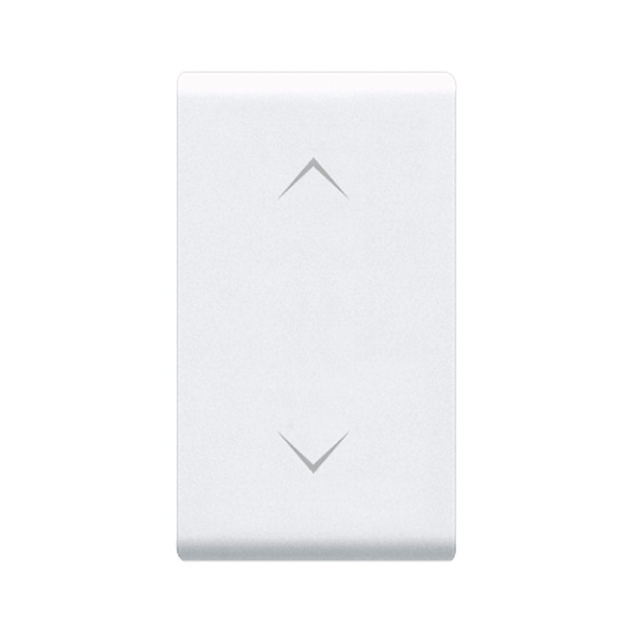 AVE - Commutatore a pulsante Banquise S45 colore RAL 9016. con frecce 2P 10A. a tre posizioni  1 Mod. 45B54