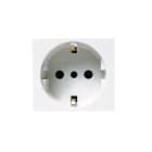 AVE - Presa schuko Banquise S45. 2P+T 16A colore RAL 9016 2 Mod. 45B90TS