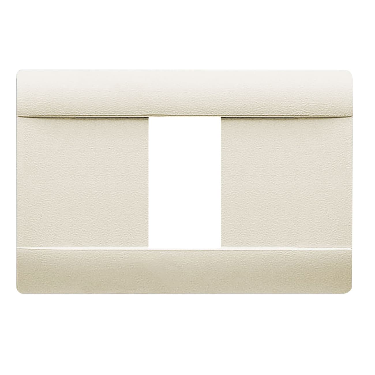 AVE - Placca Ral S45. lucida in tecnopolimero colore bianco blanc 1 Mod. 45P01BL