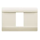 AVE - Placca Ral S45. lucida in tecnopolimero colore bianco blanc 1 Mod. 45P01BL