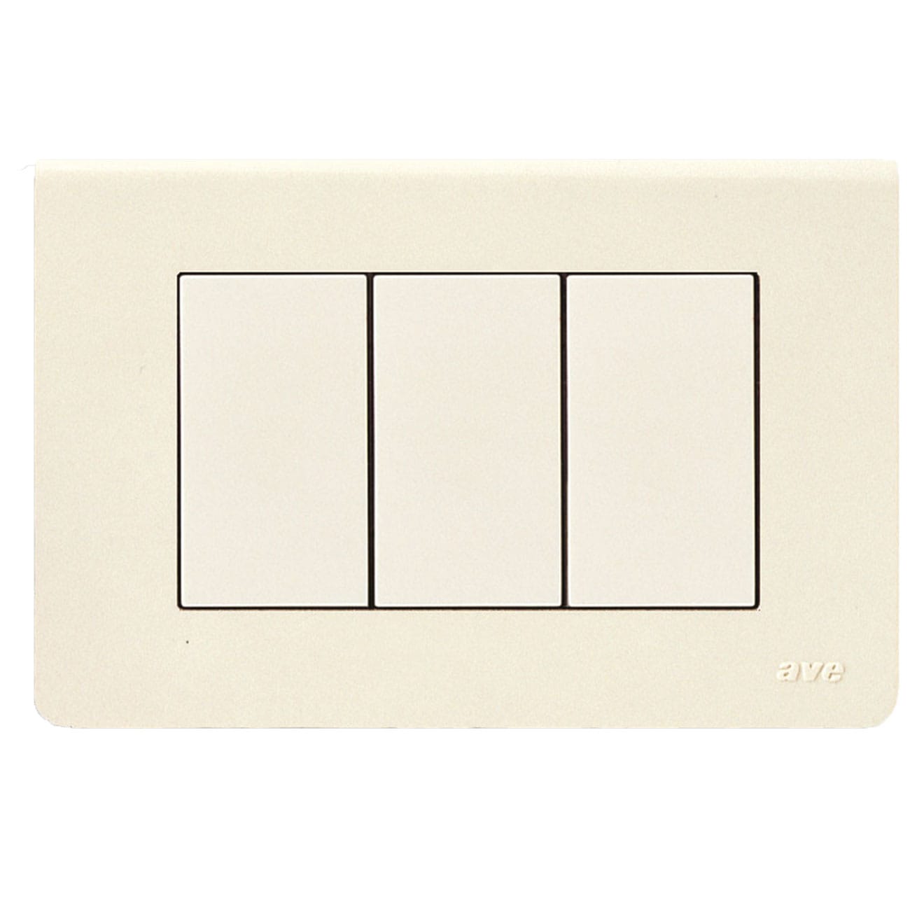 AVE - Placca in tecnopolimero colore bianco blanc 3 Mod. 45P63