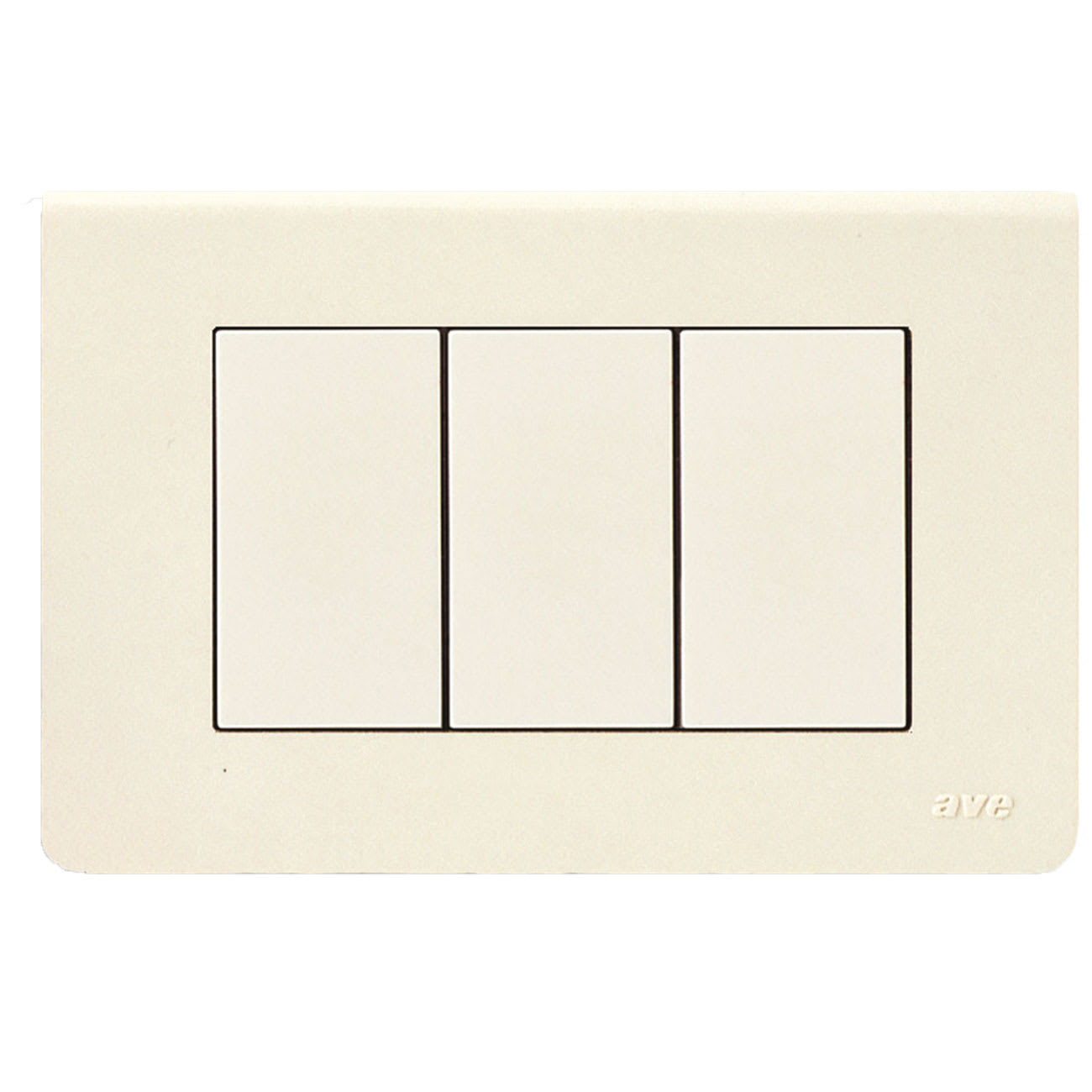 AVE - Placca in tecnopolimero colore bianco blanc 3 Mod. 45P63