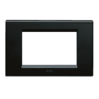 AVE - Placca in pressofusione colore nero brillante 3 Mod. 45P93NL