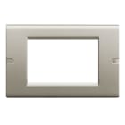 AVE - Placca Zama S45. metallo antivivandalo" colore titanio 3 Mod." 45P93TIAV