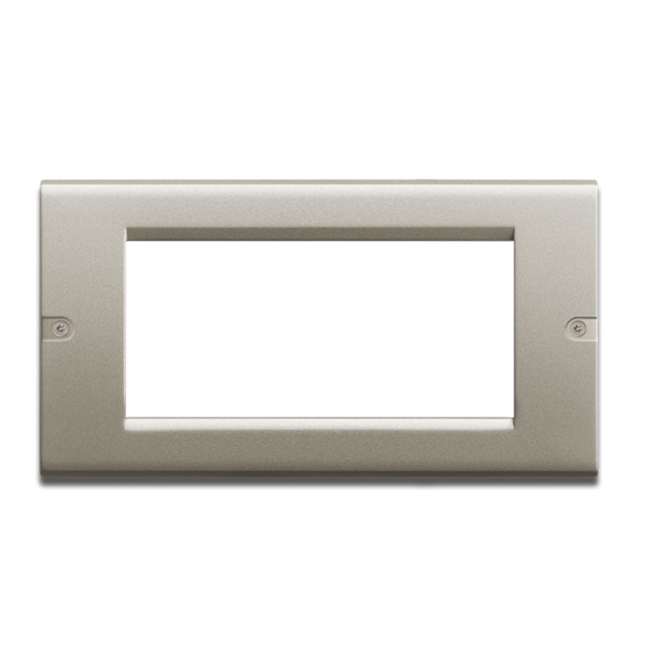 AVE - Placca Zama S45. metallo antivandalo" colore titanio 4 Mod." 45P94TIAV