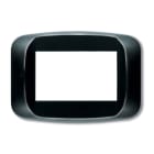 AVE - Placca in tecnopolimero color nero lucido 4 moduli 45PB04NL