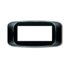 AVE - Placca in tecnopolimero color nero lucido 6 moduli 45PB06NL