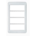 AVE - Placca in tecnopolimero 20 (5+5+5+5) Mod.colore bianco  banquise 45PY020BB