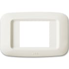 AVE - Placca in tecnopolimero per scatola rettangolare 2 Mod. affiancati colore bianco blanc 45PY02BP
