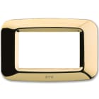 AVE - Placca in tecnopolimero per scatola rettangolare 3 Mod. color ottone 45PY03OT