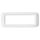 AVE - Placca in tecnopolimero per scatola rettangolare 6 Mod. colore bianco banquise 45PY06BB